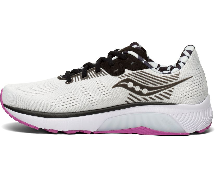 Women's Saucony Guide 14 Running Shoes Grey / Black | Singapore 137UZGT